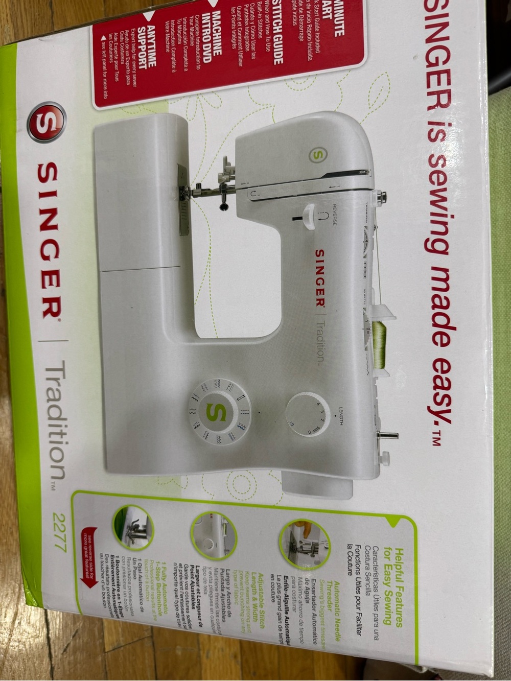 Singer Tradition 2277 Compact Sewing Machine in White